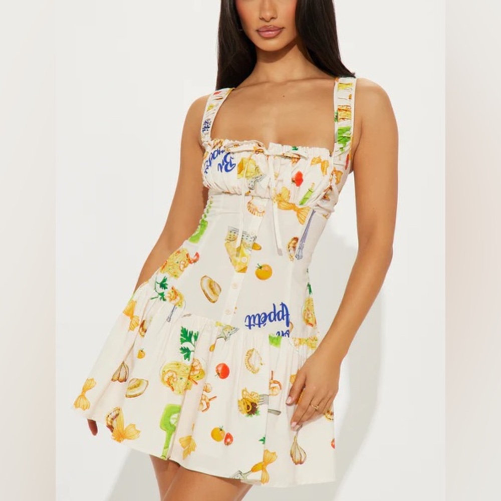 Printed Mini Dress